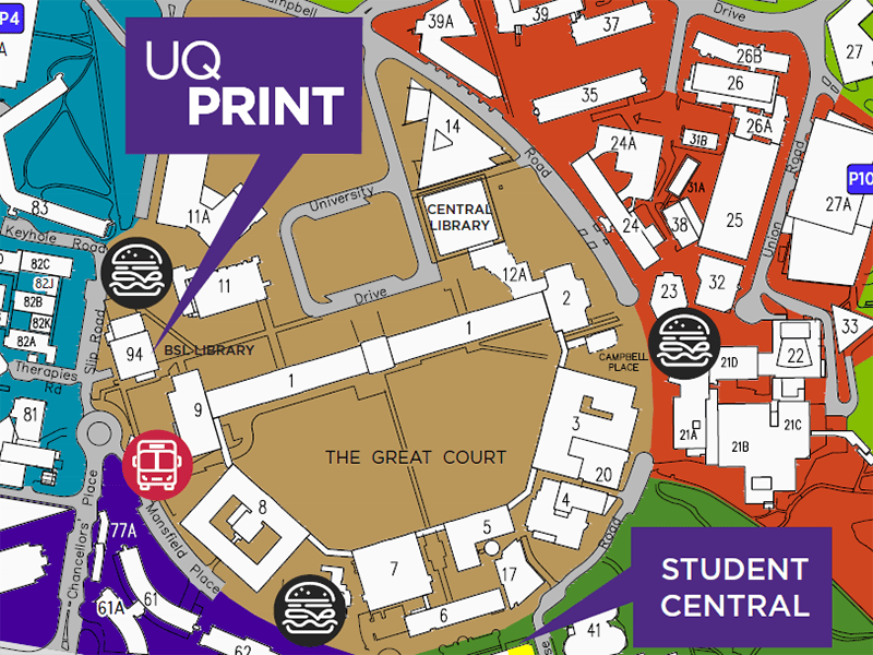 UQ Print University Of Queensland UQ Print Location(1) 